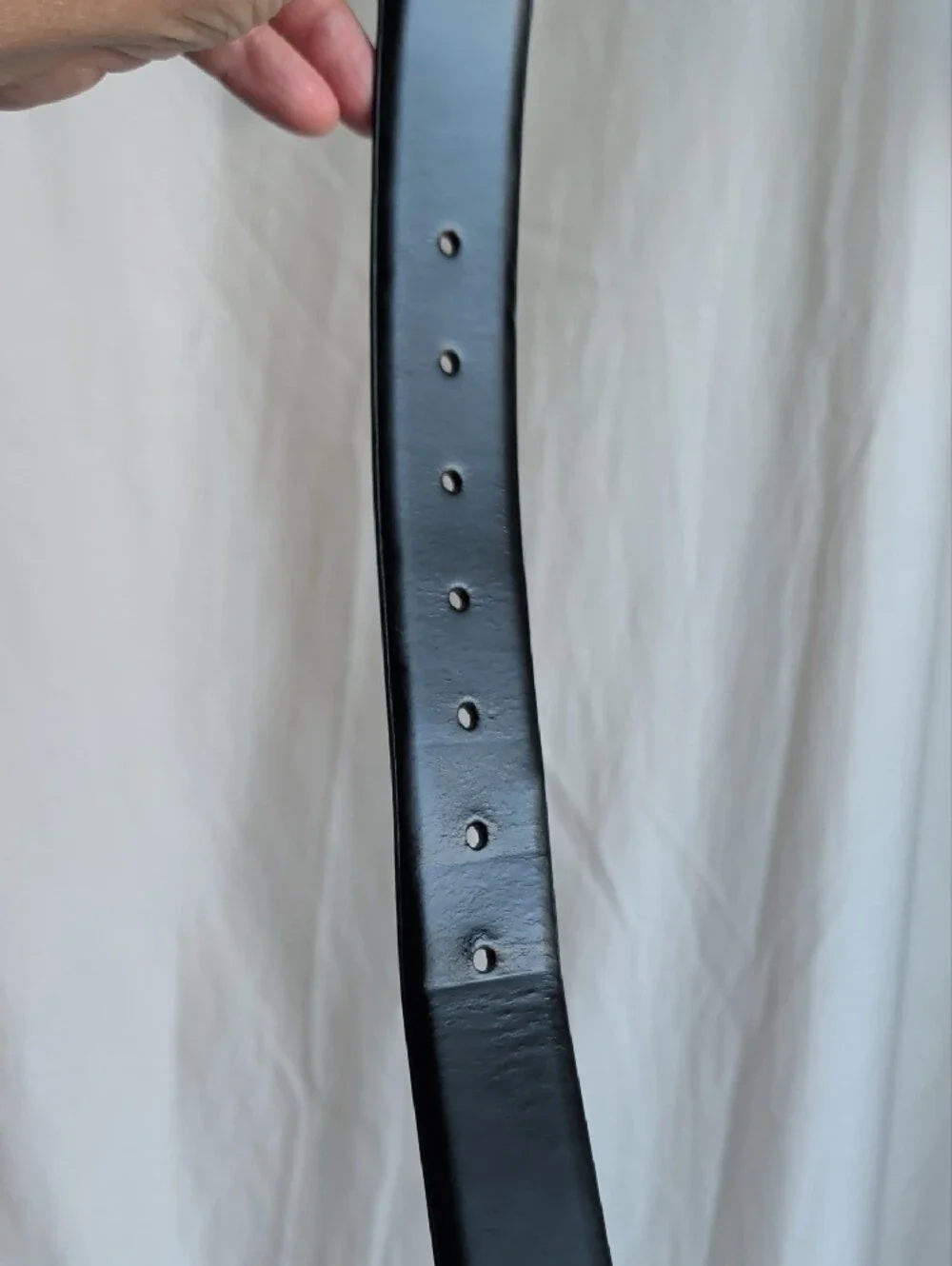 Men's Calvin Klein Black Leather Belt with Silver Buckle Career And Casual Wear